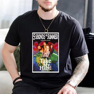 5 Seconds Of Summer Take My Hand World Tour 2022 Poster T-shirt